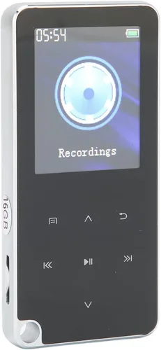 Reproductor de MP3 Reproductor MP4 con Bluetooth 4.0, pantalla LCD a color de 1.8 pulgadas, reproductor de música MP3 digital sin pérdida con