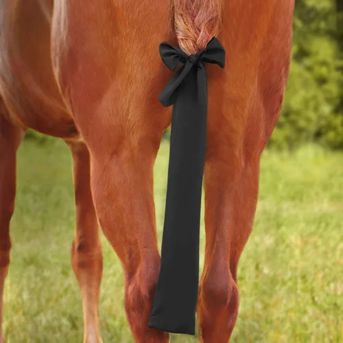 Harrison Howard Bolsa de Cola Elástica Transpirable Protector de Cola de Caballo Diseño Deslizable Protege la Cola del Caballo Correas de Cierre de