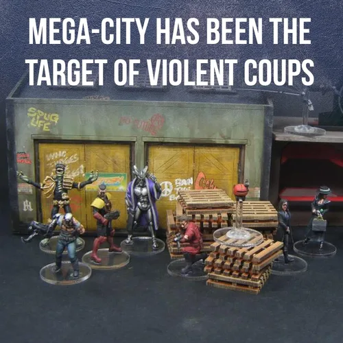 Miniatura 5 de Wargames Delivered - Warlord Games Judge Dredd Arch Villains of Mega City Miniaturas de 0.039-1.102 in - 5 miniaturas de villanos, 7 tarjetas, bases