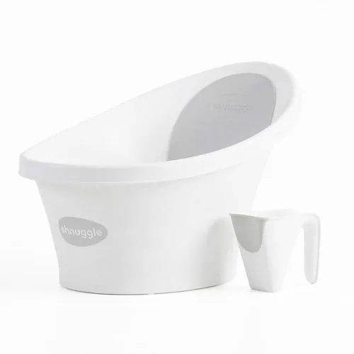 Miniatura 12 de Shnuggle Bañera para Bebé Recién Nacido Soporte Integrado y Respaldo Suave Adecuado desde Recién Nacido Soporte de Asiento de Baño Incluye