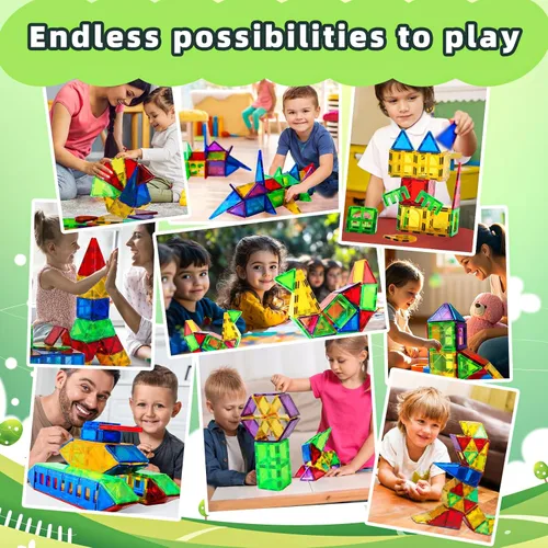 Miniatura 5 de Juguetes magnéticos para niños y niñas preescolares, bloques magnéticos sensoriales Montessori, juego de juguetes Montessori de todas las piezas