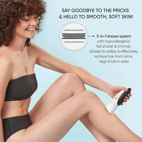 Miniatura 4 de Conair GIRLBOMB - Afeitadora para mujer y amortiguador corporal, húmedo/seco, recargable de iones de litio