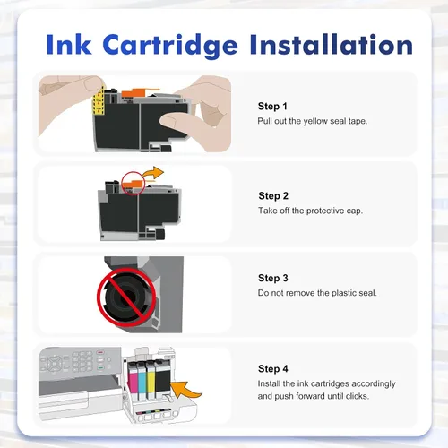 Miniatura 4 de LC406 LC406XL Cartuchos de tinta para impresora Brother 406XL LC 406 XL para MFC-J4335DW MFC-J5855DW MFC-J6555DW MFC-J4535DW MFC-J6955DW MFC-J4345DW