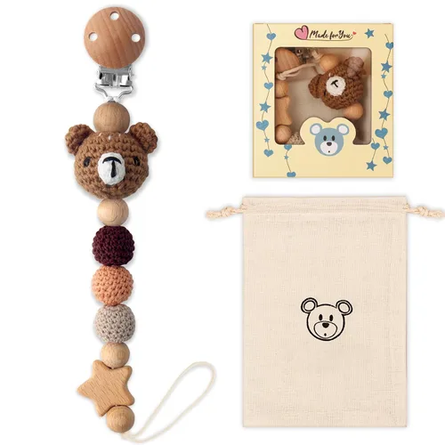 Miniatura 9 de Clip para chupete, lindo clip para chupete de animales para niños y niñas, la mayoría de los chupetes, mordedores de bebé, baby shower y artículos