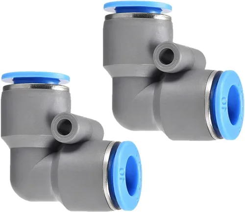 Miniatura 6 de M METERXITY Paquete de 2 codos neumáticos de aire – Empuje de 90 grados para conectar accesorios de aire de conexión rápida, aplicar a la conexión