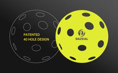 Miniatura 7 de Bolas de pickleball USAPA de 40 agujeros: bolas duraderas para exteriores para clubes y principiantes, agujeros perforados de precisión y diseño sin
