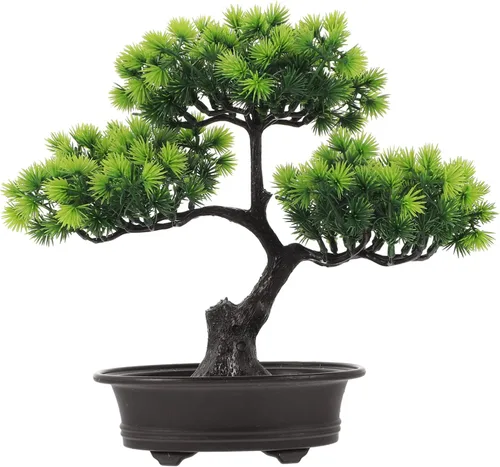 Árbol bonsái artificial realista para decoración de plantas en maceta para el hogar, oficina, elegante, simulación, adorno, colores, espacio de