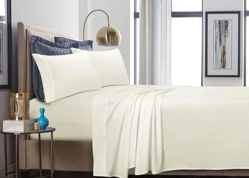 Miniatura 2 de Tribeca Living Par de almohadas de algodón percal de 500 hilos, estándar, gris