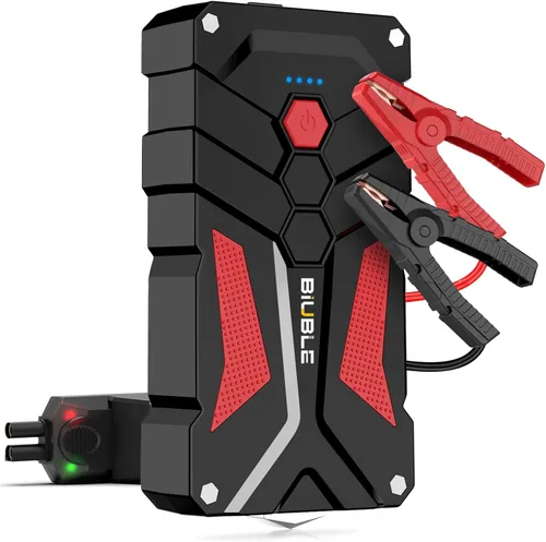 Miniatura 8 de Arrancador de batería para automóvil 12V, 6000A pico 21800mAh, paquete de refuerzo de batería automática con carga rápida USB 3.0, caja de salto