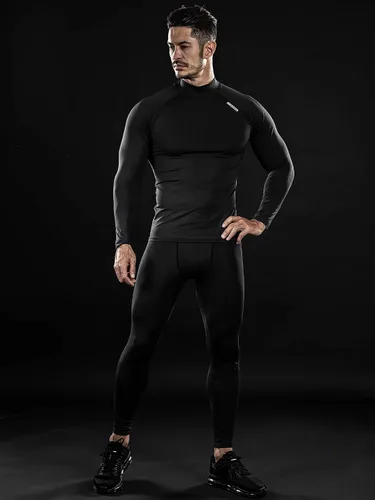 Miniatura 3 de DRSKIN Men's Compression Shirts Top Long Sleeve Baselayer Sports Running Workout Athletic Gym