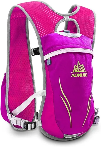 Miniatura 4 de AONIJIE Hydration Vest Pack Backpack 5L 5.5L Marathoner Running Vest Race Hydration for Women and Men Trail Run Hiking Jogging Rojo