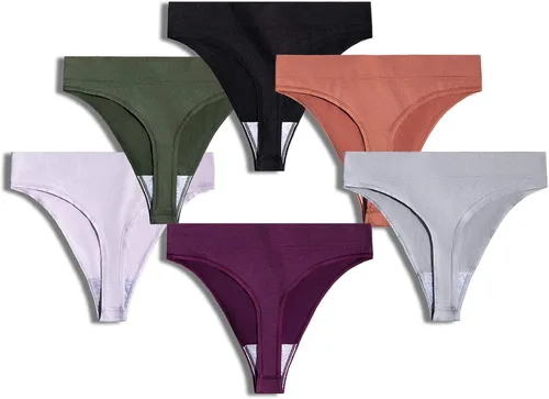 Miniatura 4 de GRANKEE Bragas sin costuras transpirables para mujer, no transparentes, 3-6