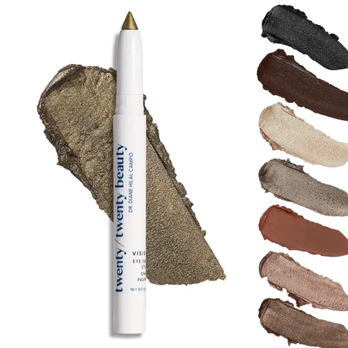 Miniatura 12 de twenty/twenty beauty Visionary - Lápiz de sombra de ojos en crema brillante, seguro para ojos sensibles, desarrollado por oftalmólogos, vegano, De