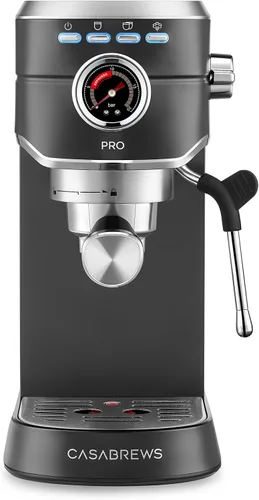 Miniatura 9 de CASABREWS 5418 PRO - Máquina de café espresso de 20 bares, cafetera de café mejorada con potente espumador de leche a vapor, cafetera de acero