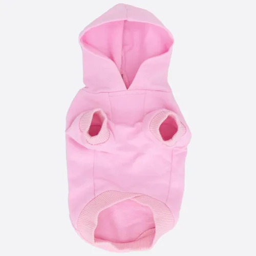 Miniatura 4 de LOPHIPETS Sudaderas con Capucha de Algodón para Perros para Perros Pequeños Chihuahua Ropa para Cachorros Abrigo para Clima Frío-Rosa/S Rosado