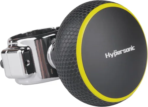 Miniatura 6 de Hypersonic Pomo giratorio grande para volante, bola giratoria para volante de vehículo, perilla suicida duradera para automóvil, SUV, camiones, Negro