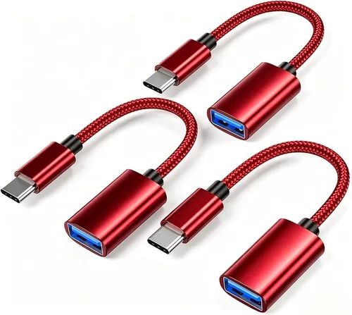 Miniatura 8 de Adaptador USB C a USB 3.0 [3 unidades], USB C macho a USB hembra OTG cable Thunderbolt3 a USB adaptador compatible con MacBook Pro/Air, iPhone 16