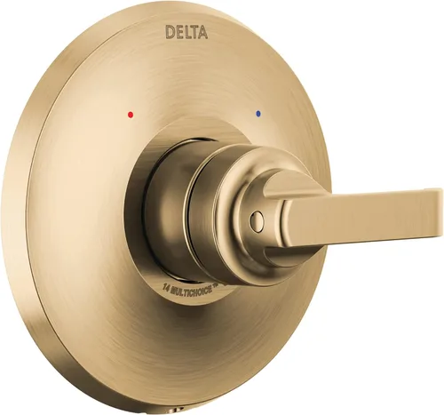 Miniatura 9 de Delta Faucet Tetra Serie 14 Lumicoat T14089-SS-PR - Kit de moldura de válvula de ducha de níquel cepillado, mango de ducha, kit de molduras de ducha