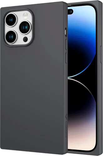 COCOMII Funda rectangular para iPhone 14 Pro, compatible con MagSafe, silicona gris mate Tinware Gris