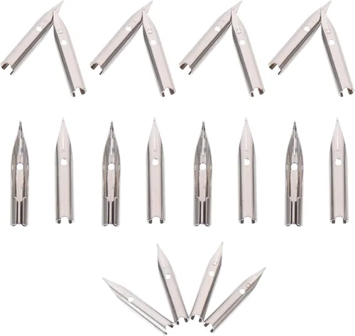 Miniatura 3 de NUOBESTY Piezas de repuesto para pluma estilográfica, caligrafía, plumas, conjunto de plumas, suministros de escritura, Pennibs de metal
