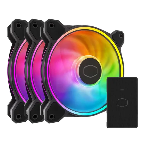 Miniatura 17 de Cooler Master MF120 Halo² Carcasa Enfriador de Líquido Ventilador de Enfriador de Aire, Ventilador de 120mm, Anillos aRGB de Bucle Dual, PWM