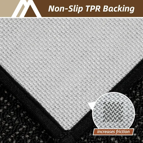 Miniatura 5 de COSY HOMEER Alfombra de entrada de 2 x 3 pies, antideslizante, lavable, resistente a las manchas, absorbente, alfombra de pasillo de perfil bajo