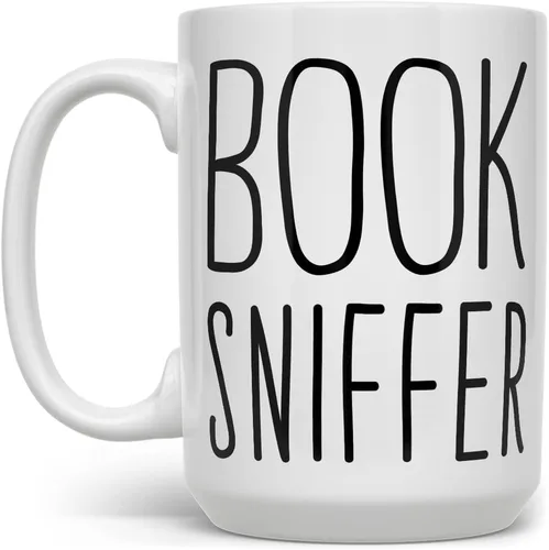 Miniatura 4 de Taza de café con diseño de libro, divertida taza bibliófila, libro libro librero, librero, regalos para amantes de la librería (11 onzas)