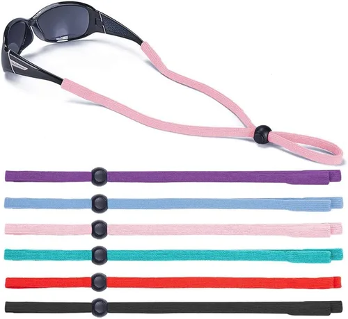 Miniatura 18 de SHINKODA Paquete de 6 correas para gafas - Cordón universal para anteojos - Cordón retenedor de gafas para lectura, seguridad, deportes y gafas