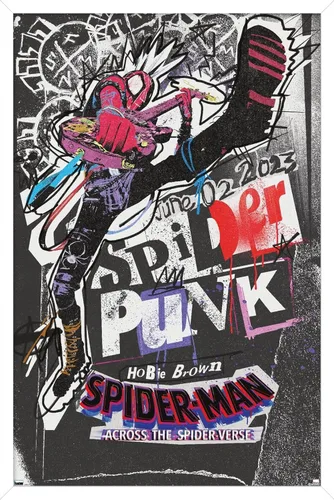 Miniatura 11 de Marvel Spider-Man: Across The Spider-Verse - Póster de pared de una hoja de Spider-Punk, 34 pulgadas de largo x 22.4 pulgadas de ancho, paquete