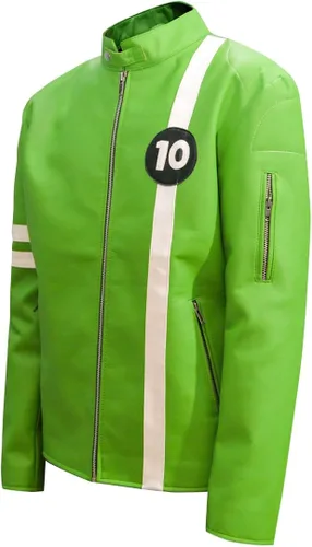 Miniatura 4 de Chaqueta de piel sintética o sintética para hombre tallas XXS-3XL forro polar verde con licencia oficial de star wars silent one crew