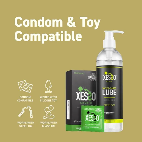 Miniatura 4 de XESSO Lubricante para juguetes a base de agua de 12 fl oz, lubricante personal seguro para juguetes, totalmente natural sin glicerina y parabenos