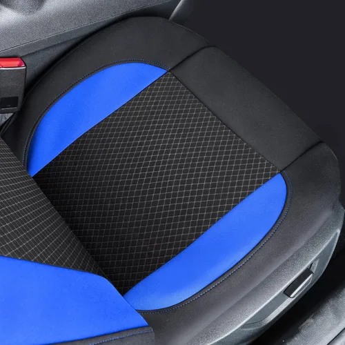 Miniatura 4 de CAR-GRAND Fundas para los dos asientos delanteros del auto, de ajuste universal, deportivas, impermeables de neopreno, con respaldo alto
