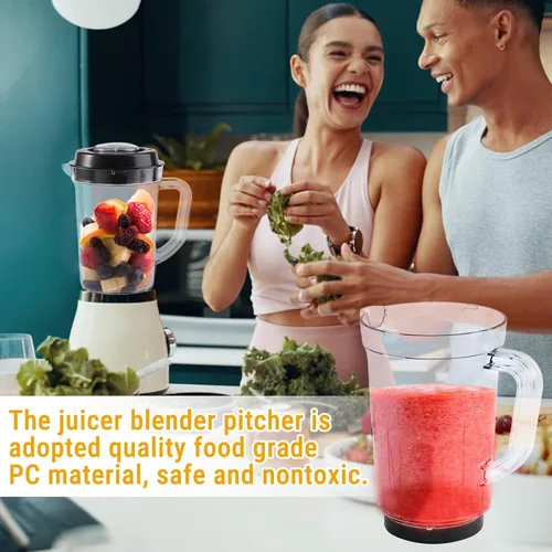 Miniatura 7 de Jarra de repuesto para licuadora, 33.8 fl oz de grado alimenticio de PC transparente, contenedor compatible con licuadora para modelos Magic Bullet