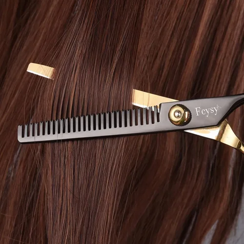 Miniatura 4 de Tijeras de Pelo Juego de Tijeras de Peluquero, Fcysy Kit Profesional de Corte de Pelo, Tijeras de Entresacar para Corte de Pelo, Herramientas de 10