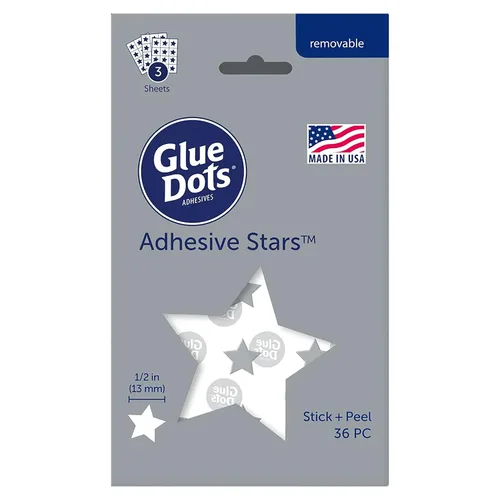 Miniatura 5 de Glue Dots® Adhesive Hearts ™, 1/2", paquete de 1, 36 corazones, San Valentín, tarjetas del día de la madre, álbumes de recortes, adornos