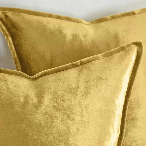 Miniatura 7 de GIGIZAZA - Fundas decorativas de terciopelo dorado para cojín, diseño cuadrado, 18 x 18 pulgadas, para sillón, sofá, paquete de 2