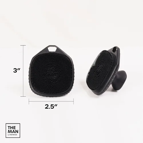 Miniatura 6 de The Man - Exfoliante facial de silicona para hombres, masajeador facial suave, elimina la piel muerta y seca, cepillo de limpieza facial