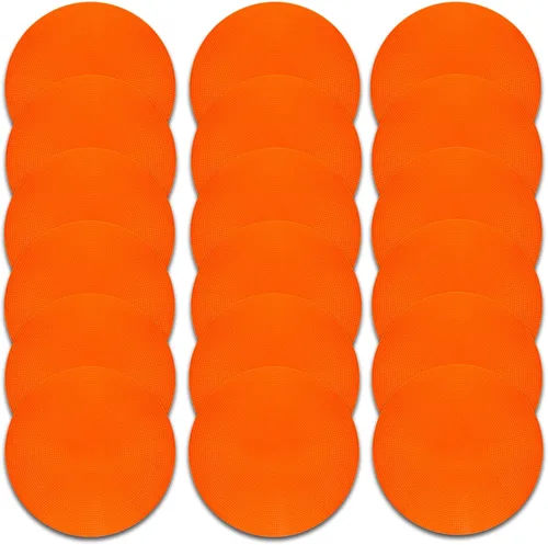 Miniatura 15 de Marcadores de punto de polietileno de 4 pulgadas/9 pulgadas, de goma antideslizante, marcadores de agilidad de conos de campo plano, puntos de suelo