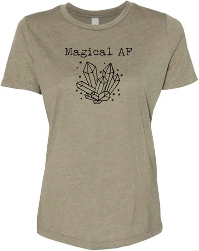 Miniatura 14 de Cute Women's Screen Printed Crew Neck Tee, Shirts With Sayings, Dusty Blue or Olive