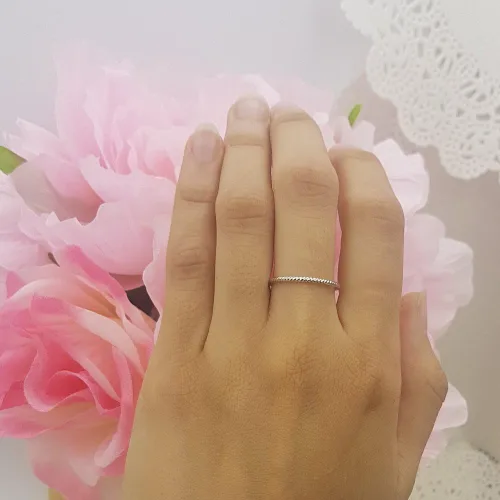 Miniatura 5 de Anillo de boda de oro de 14 quilates para mujer, Oro