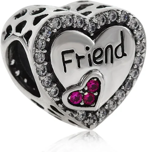 Miniatura 2 de Abalorio de plata de ley 925 con forma de corazón para pulsera Pandora