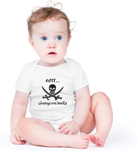 Miniatura 2 de AW Fashions Arrr Change Me Booty - Body divertido y adorable para recién nacido, ropa de bebé a la moda