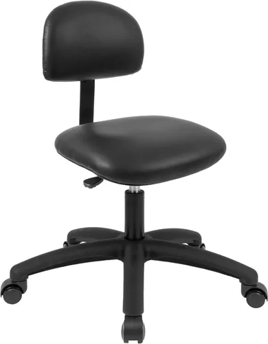 Miniatura 10 de Serie FSS Silla de asiento cuadrado de altura baja (43.2 cm - 55.9 cm) de asiento. Vinilo de tela - para oficina, garaje, escritorio, taller