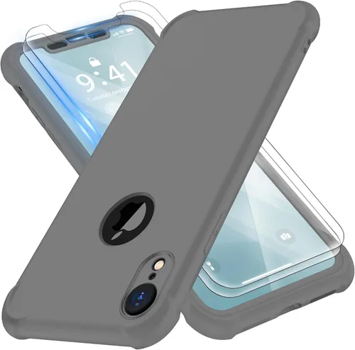 Miniatura 24 de ORETECH Funda para iPhone XR, con [2 x Protectores de Pantalla] [Prueba de Caídas de Grado Militar de 10 Pies] [Protección de Cámara] 360° A Prueba
