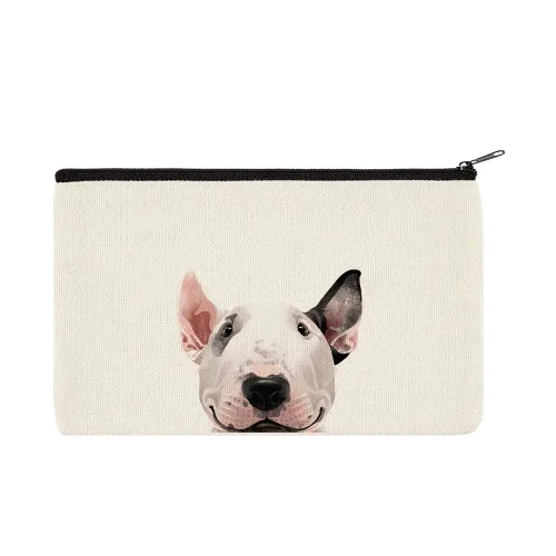 Miniatura 8 de WIRESTER Bolsa de maquillaje de lona con cremallera, bolsa de cosméticos, estuche organizador para mujeres y niñas, bolsa de cosméticos de viaje