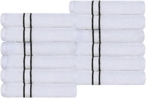 Miniatura 59 de Juego de toallas de baño de algodón turco ultra suave de Superior, juego de 2 piezas, toallas para la ducha, baño, artículos esenciales para el Latte