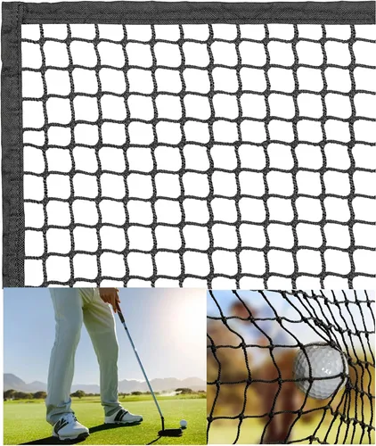 Red de barrera multideportiva resistente y duradera de 10 pies, 15 pies, 20 pies, con costura alrededor terminada, práctica de golpeo, malla de
