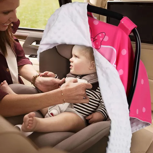 Miniatura 6 de Metplus Funda de asiento de coche de bebé 2 en 1, toldo de asiento de coche para bebés, cubierta de lactancia multiusos para mamá, fundas para Rayas
