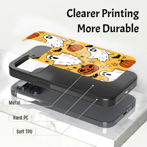 Miniatura 2 de Lindas fundas de teléfono de Halloween para iPhone 6 7 8 11 12 13 14 15 16 17 Pro Max Plus Mini X para Samsung Galaxy S21 S22 S23 S24 S25 S26 A03
