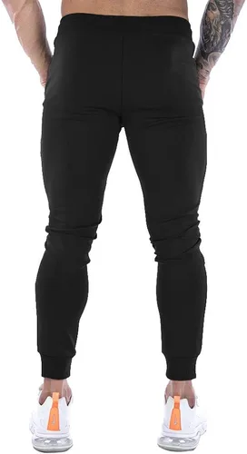 Miniatura 3 de Wangdo Pantalones deportivos ajustados para hombre, pantalones de entrenamiento para gimnasio, pantalones deportivos cónicos, pantalones deportivos